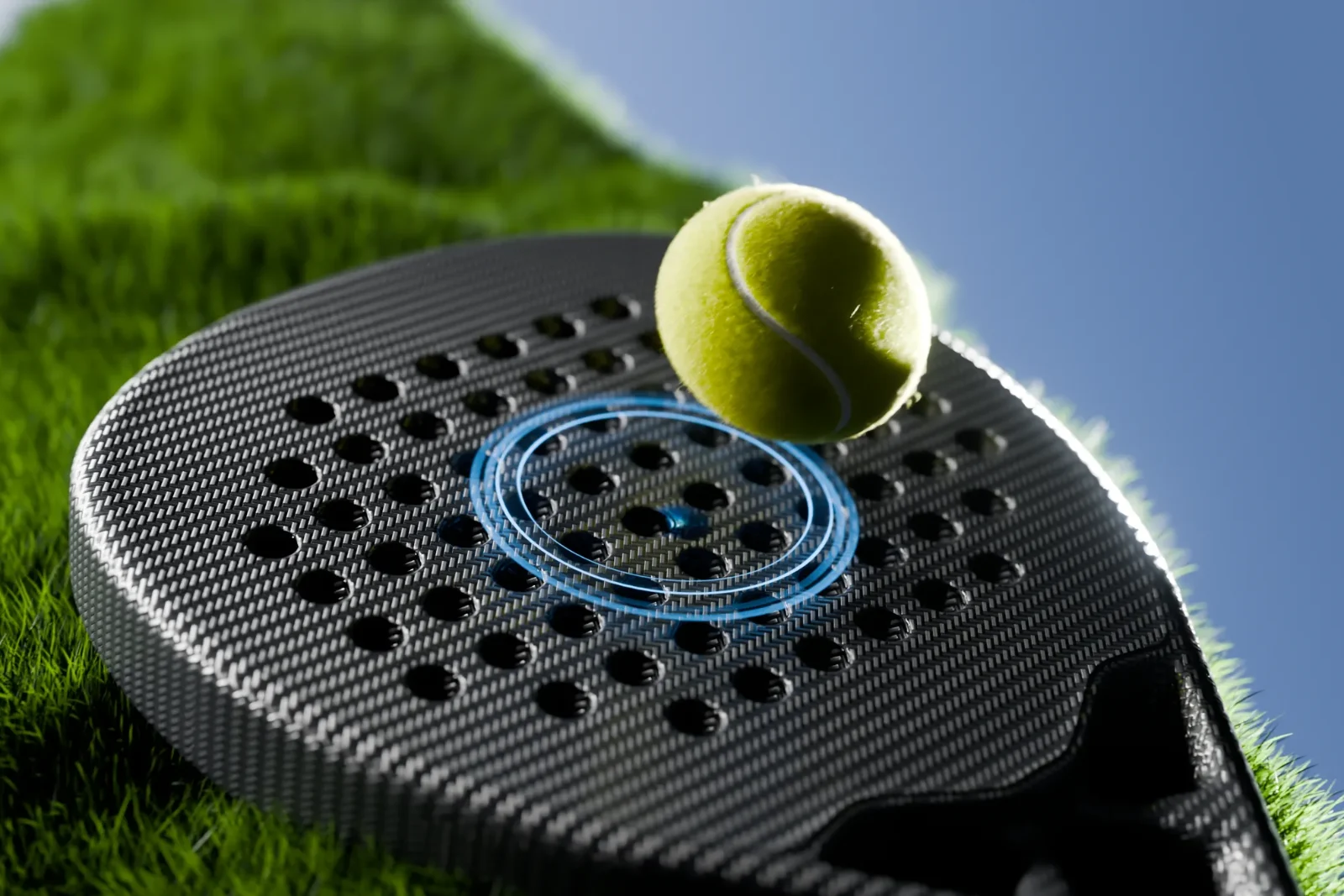 Osaka padel racket, final render detail